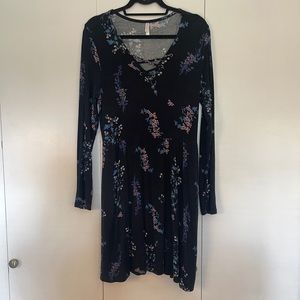 Target Large black flora dress